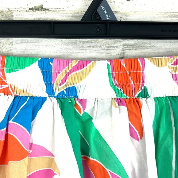 Lane Bryant Women’s Plus 18/20 Multicolor Floral Printed Midi Skirt Stretch NEW - Picture 7 of 8